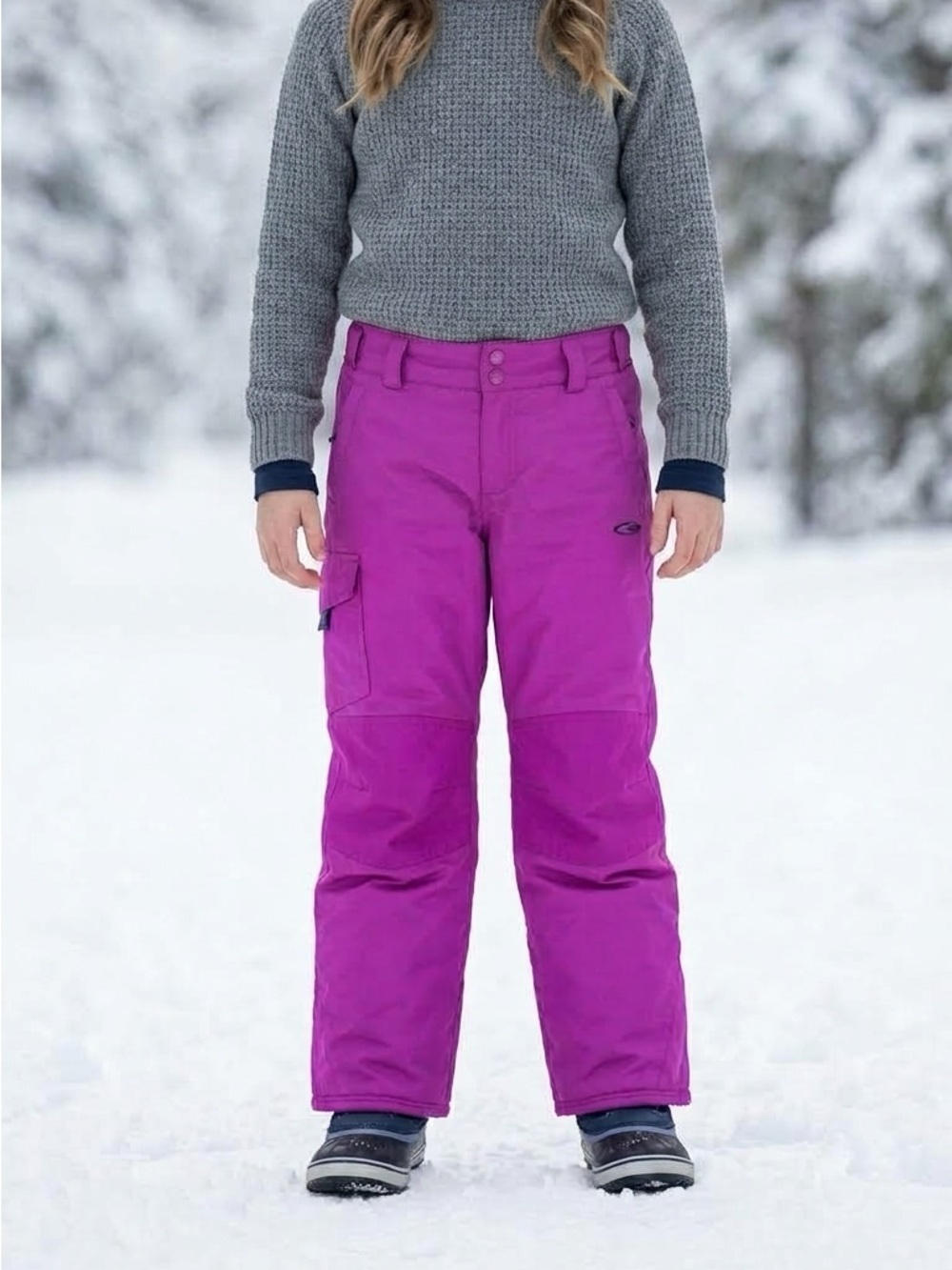 Champion Kids Magenta Snow Pants. Size 7/8